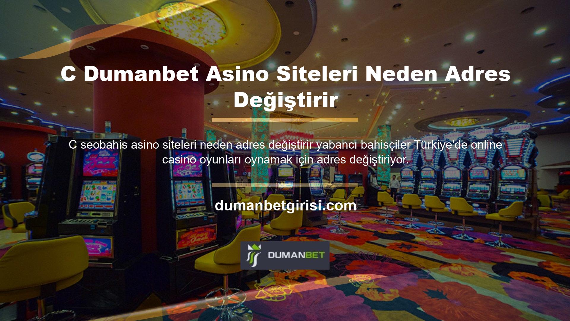 Türkiye'deki canlı casinolarda veya yasal casino sitelerinde casino veya diğer oyunları oynayamazsınız
