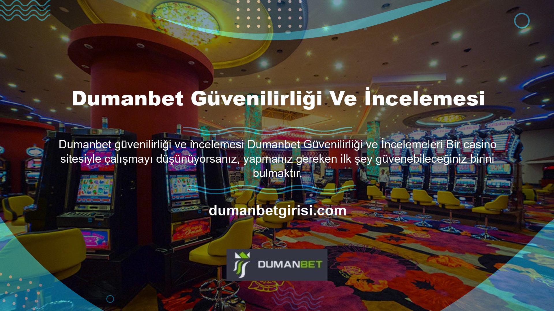 Dumanbet, Türkiye'de ve dünyada geniş bir kitleye canlı casino ve casino oyunlarını herhangi bir yasadışılık sorunu olmadan oynamanıza izin verir